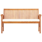 Panca da Giardino a 3 Posti 150 cm in Legno Massello di Acacia 45968