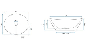 Lavabo Da Appoggio Rea Sofia White