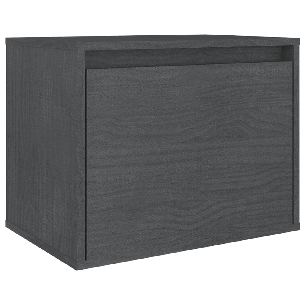 Mobile TV multimediale scaffale TV credenza TV sala da pranzo soggiorno camera da letto 4 pezzi legno di pino massiccio grigio 02_0028729