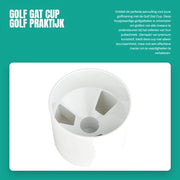 Accessorio da golf in plastica - 10,8 x 10 x 2,7 cm - Duraturo - Protezione per il prato - Cup da golf per allenamento