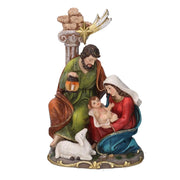 Nativita' resina con colonna cm 15x11h23