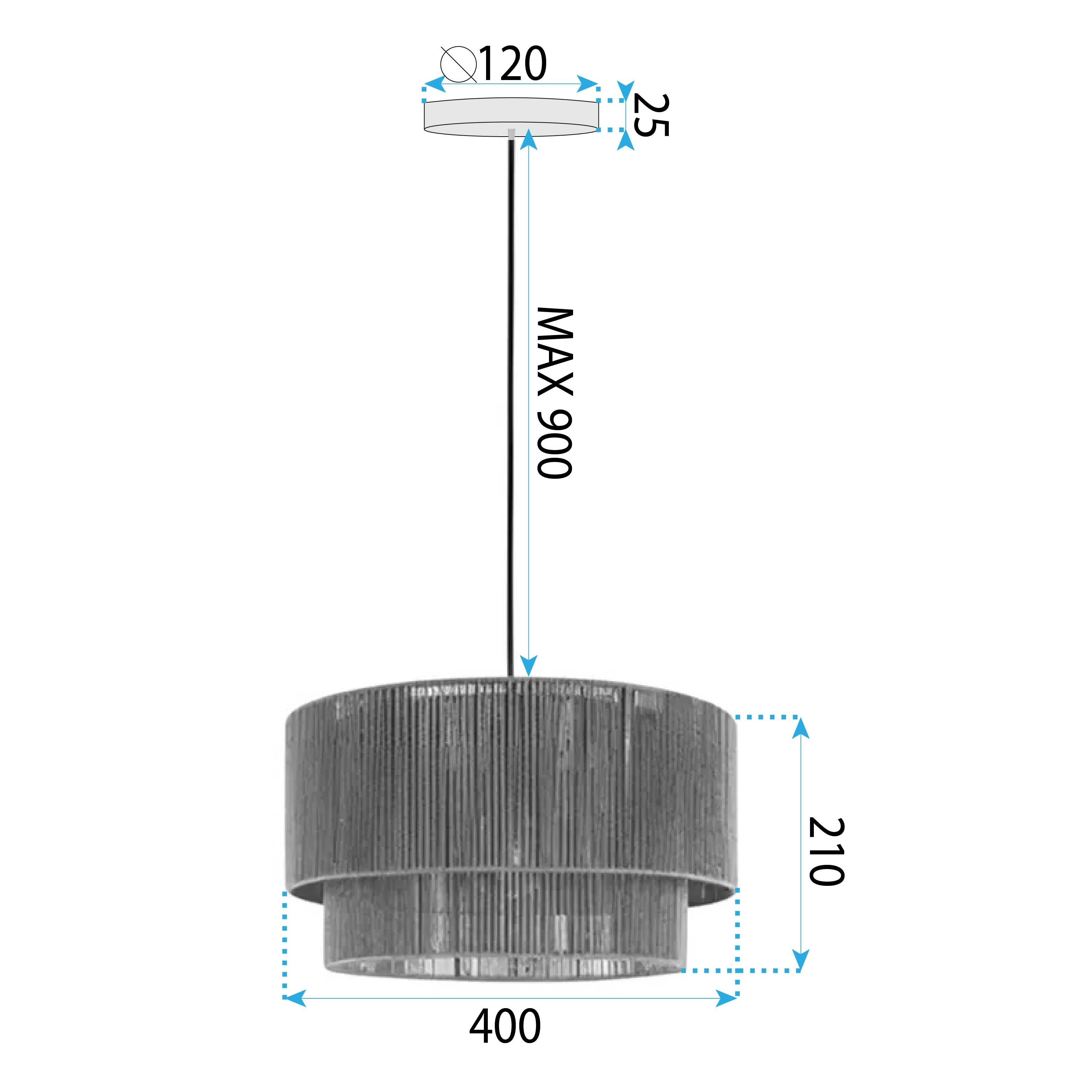 Lampada APP1836-1CP Nature Black