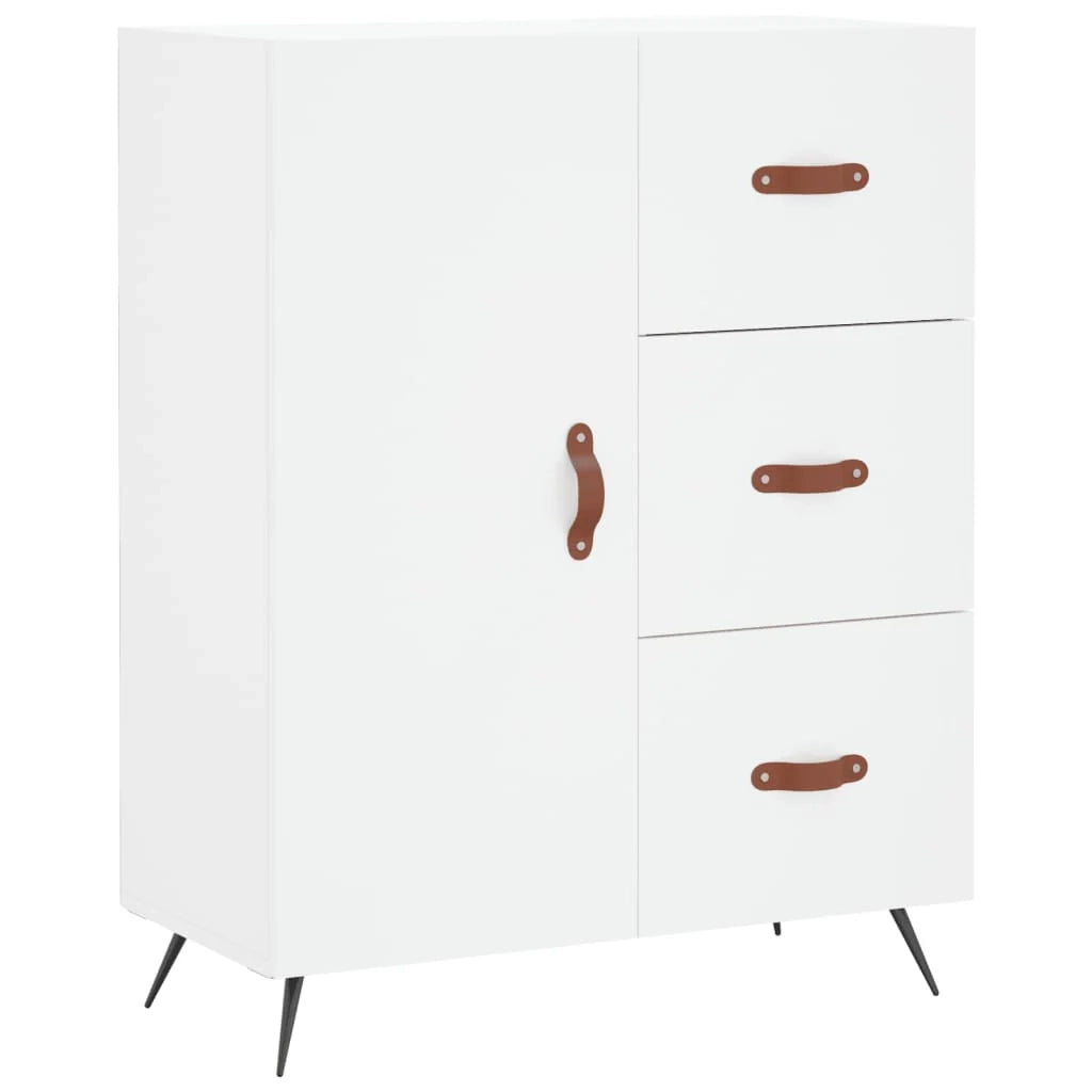 Buffet credenza cassettiera mobiletto mobile contenitore organizer cucina soggiorno salotto alto 69,5 x 34 x 180 cm legno ingegnerizzato bianco 02_0032705
