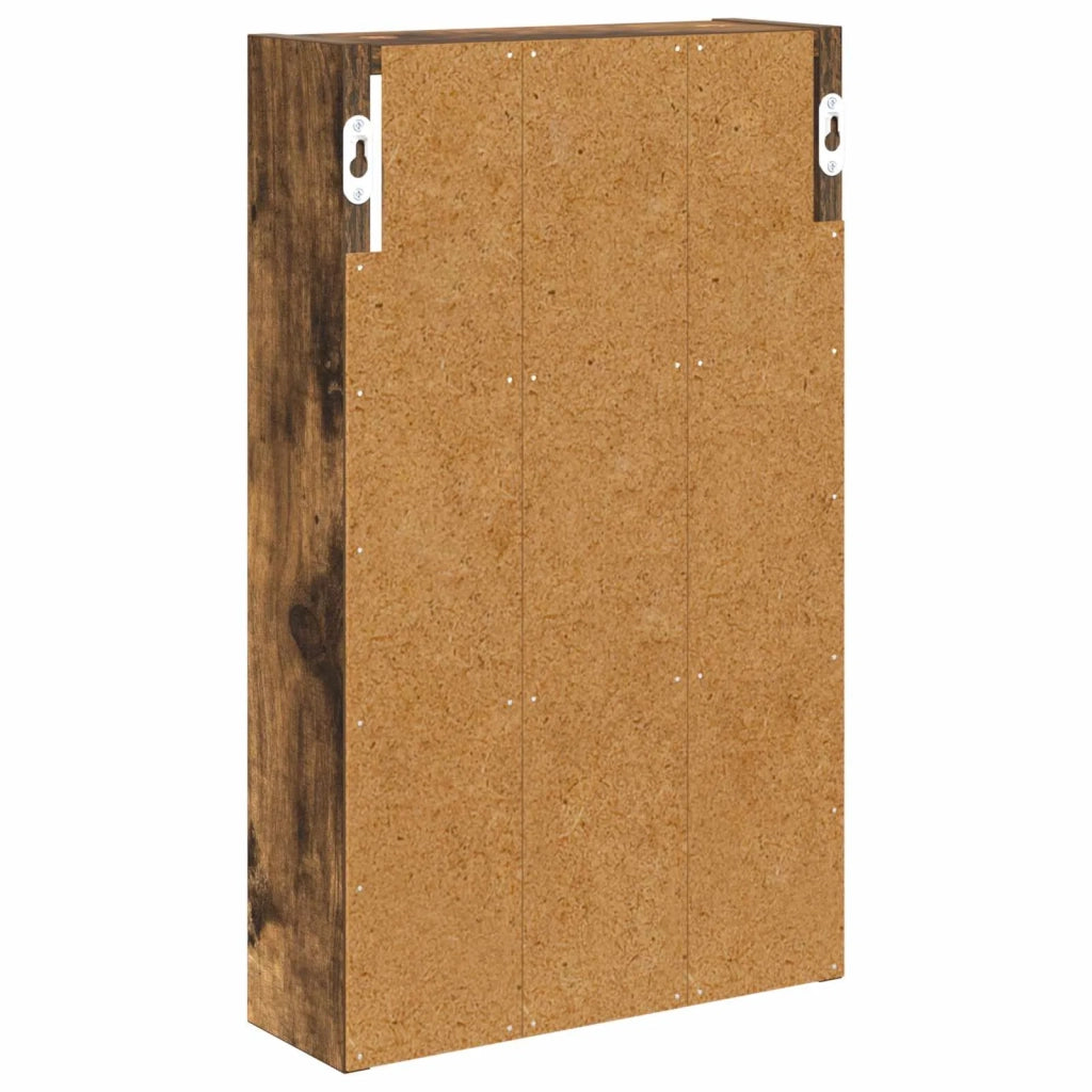 Armadio da bagno a muro Quercia Affumicata 30 x 10 x 50 cm