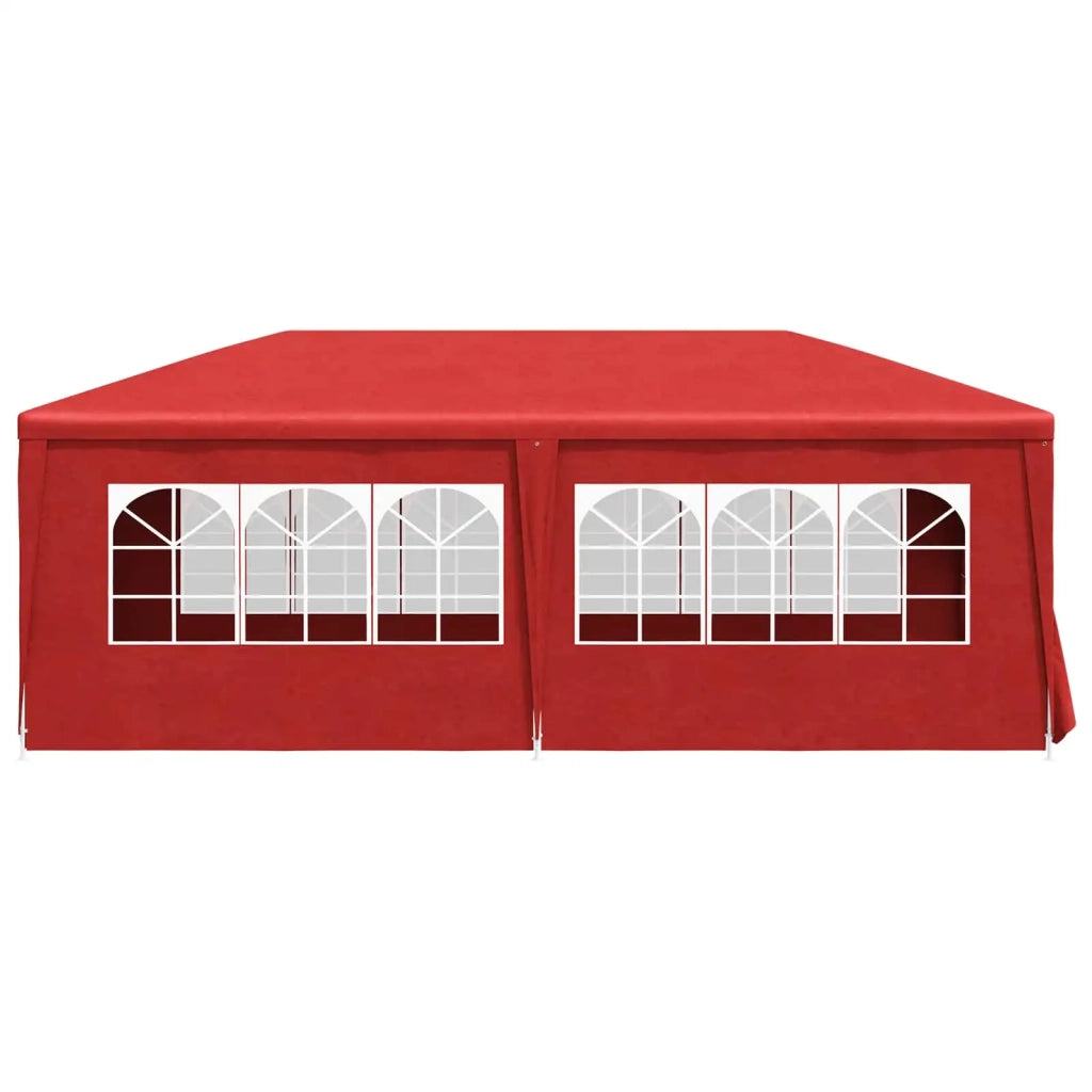 Tenda da festa con pareti Rosso 600 x 300 x 255 cm PE e Acciaio 42032349