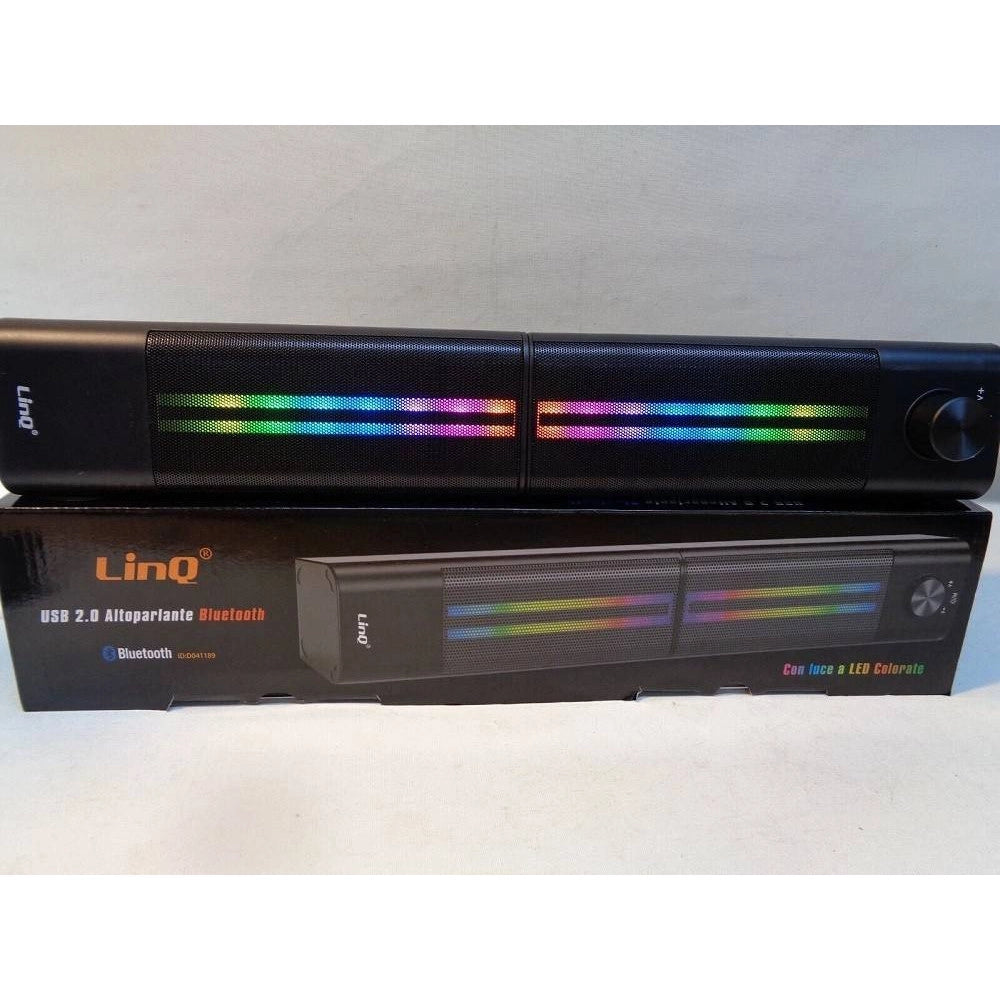 Trade Shop - Casse Soundbar Barra Audio Usb 2.0 Speaker Blutooth Led Rgb Home Theatre Pk6807 -
