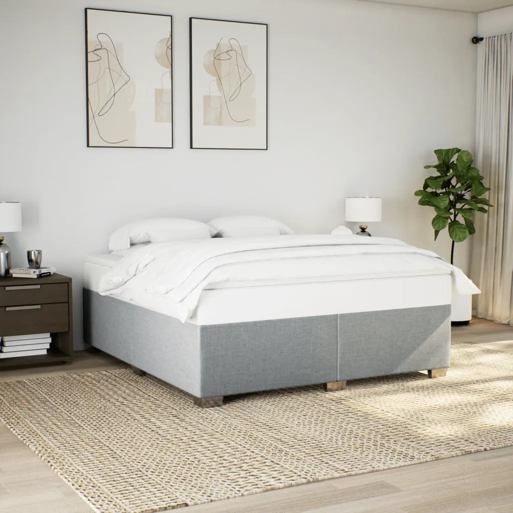 Giroletto senza Materasso Grigio Chiaro 180x200 cm Tessuto 3284492