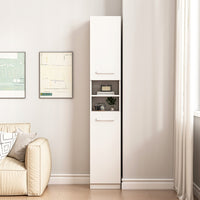 Armadio a colonna bianco moderno alto loft 2 ante 180 cm