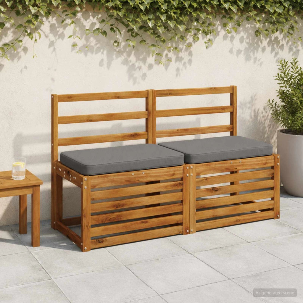 Cuscini per Panchina a 2 Pezzi VUGHT 2 pcs 100% Poliestere 951015