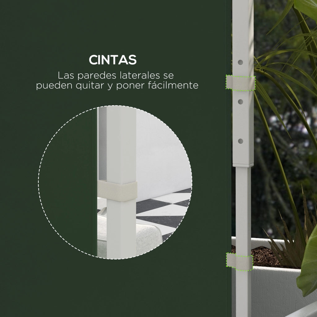 Pannelli Laterali per Carpa ¨C zephmum ¨C Verde 295x195 cm