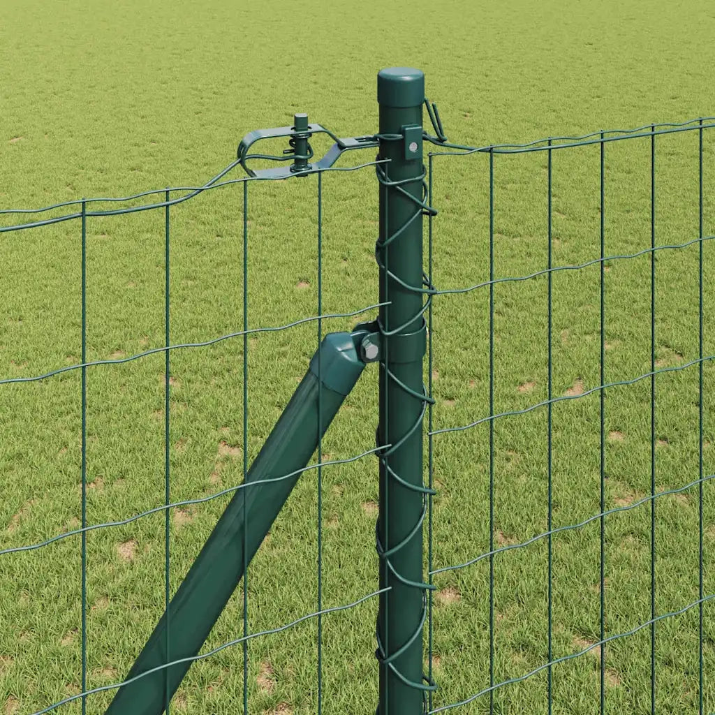 Recinzione da Giardino | Recinzione con Posto Verde 1,6 x 10 m Acciaio e PVC