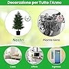 Albero di Cedro Artificiale 80 cm, Albero in Vaso in Plastica per Vivai, Foglie Non-Scolorenti e Resistenti al Sole, Pianta Finta per Interni ed Esterni per Casa, Ufficio e Ingresso