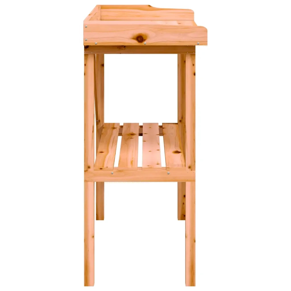 Tavolo Piante con Ripiano Marrone 78x38x,82,5cm Massello Abete CFW4337211