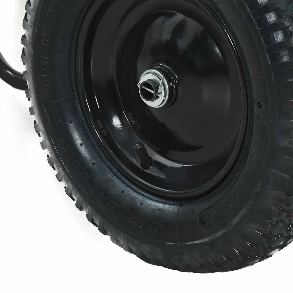 Carriole Argento e Nero 124 x 73 x 65 cm Acciaio CFW1169112