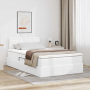 Letto con contenitore e materasso Bianco Puro 120 x 200 cm 3370390