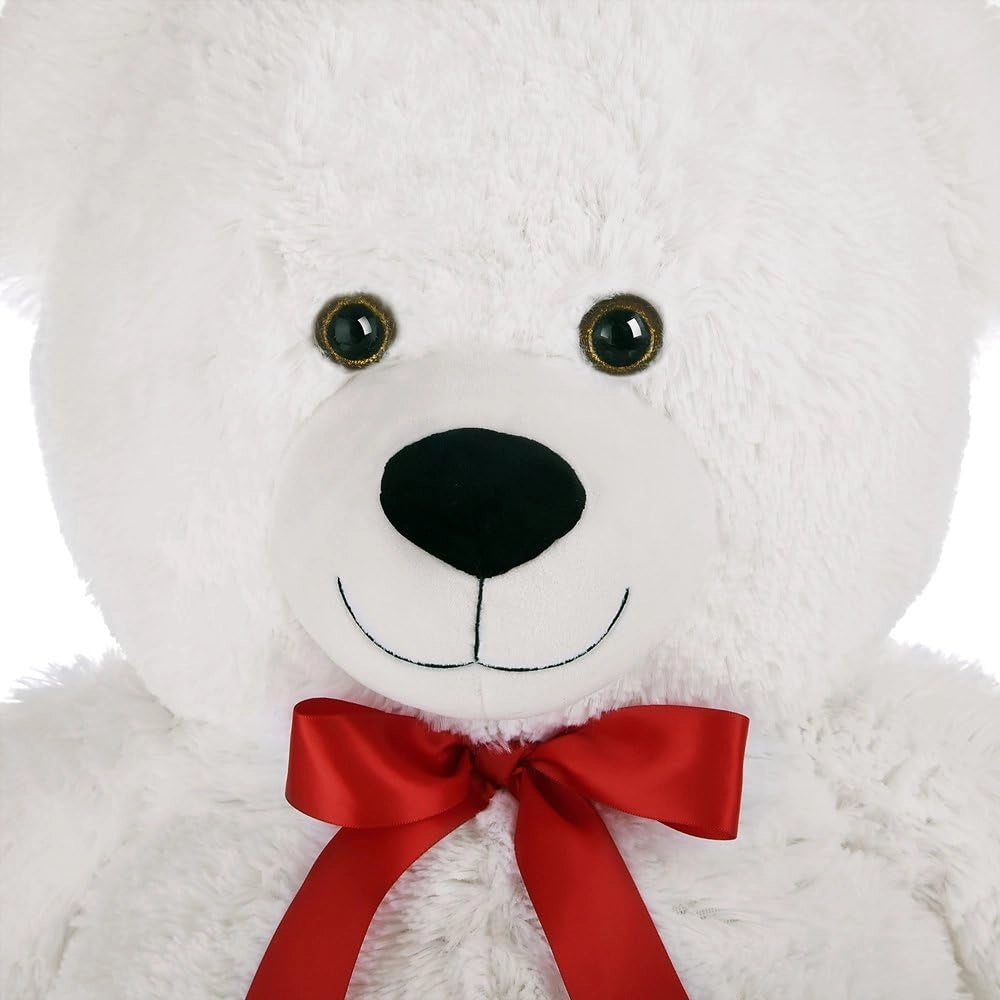 Deuba Orso Peluche Innamorati XL 100cm Cuore I Love You Orsacchiotto Teddy Bear Bianco
