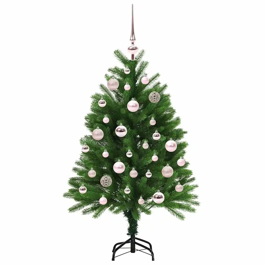 Albero di Natale | Decorazioni natalizie con 150 LED con supporto Verde 120 cm PE