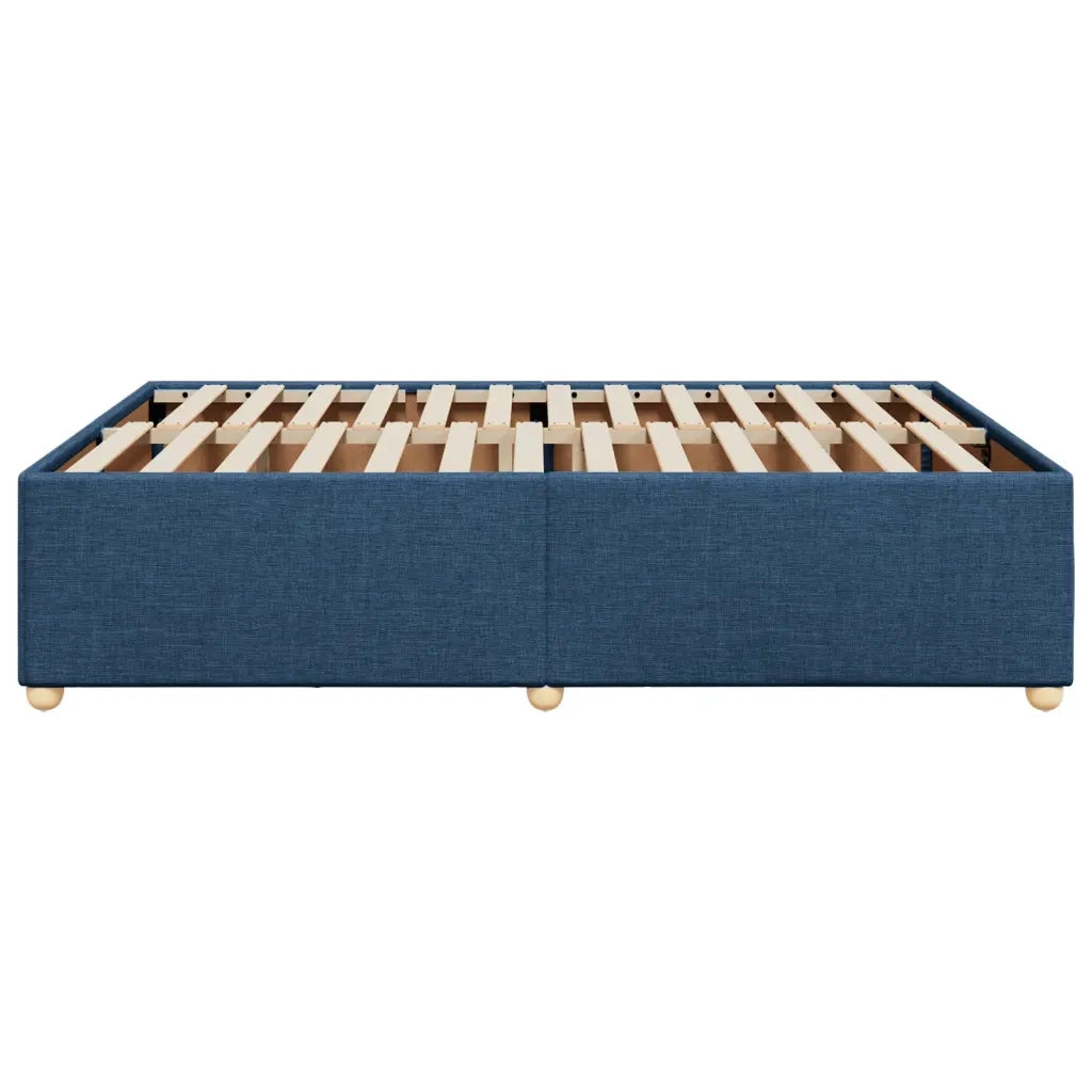 Giroletto senza Materasso Blu 140x200 cm in Tessuto
