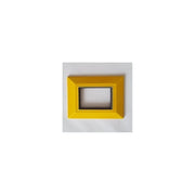 Trade Shop - Placca Placchetta Placchette Compatibili Per Serie Axolute Bticino Colorate Sq - Giallo -3 Fori     -