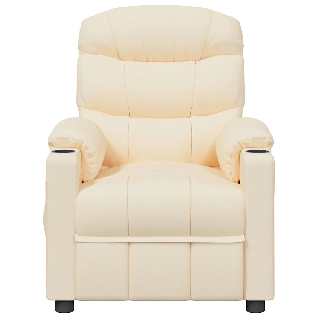 Divano Sedia-Poltrona Massaggiante Crema in Tessuto 651433