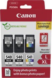Canon 5224B015 cartuccia d'inchiostro 3 pz Originale Nero, Ciano, Magenta, Giallo