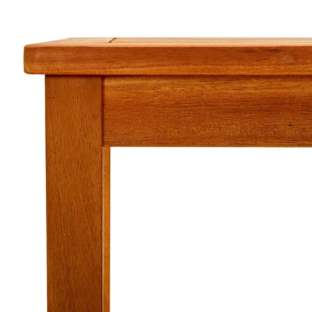 Tavolino da Giardino | Tavolino da esterno 70x40x36 cm in Legno Massello di Acacia