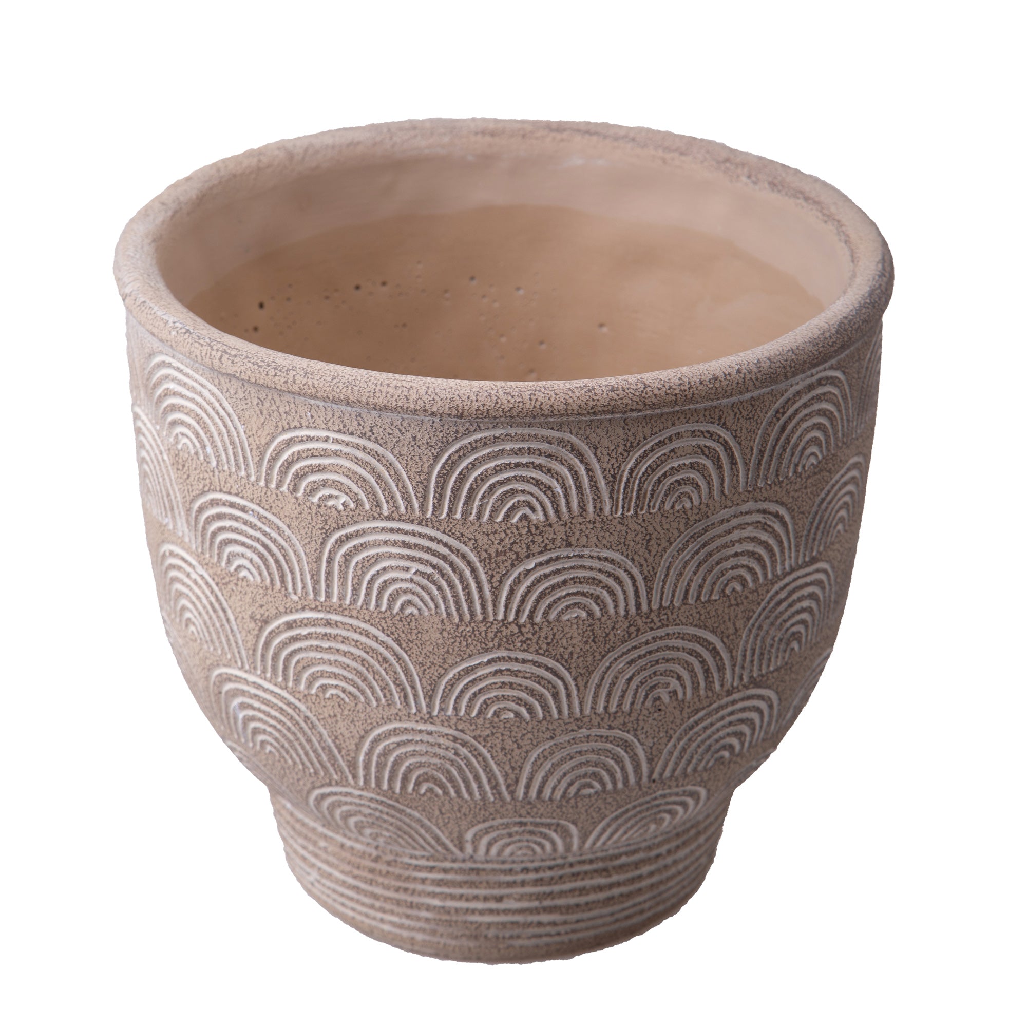 Contenitore Decorativo Disegni Rilievo Ø 23 H 21 cm