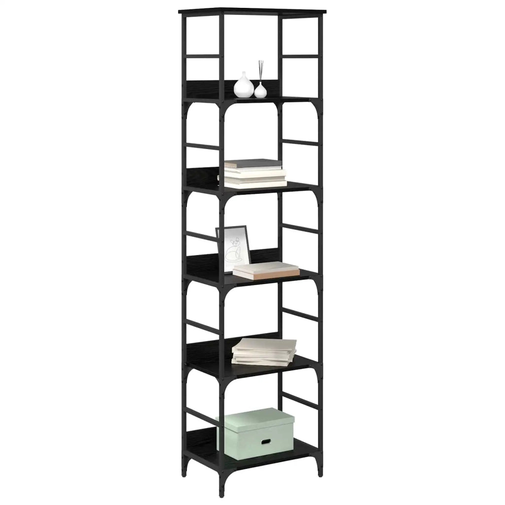 Libreria Rovere Nero 50 x 33 x 188,5 cm Legno multistrato 882759