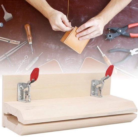 Cacciaviti in Pelle - Macchina da Cucire con Manubrio in Legno - Strumento Manuale - Attrezzatura DIY - Lavorazione della Pelle - Stabilità durante l'Uso