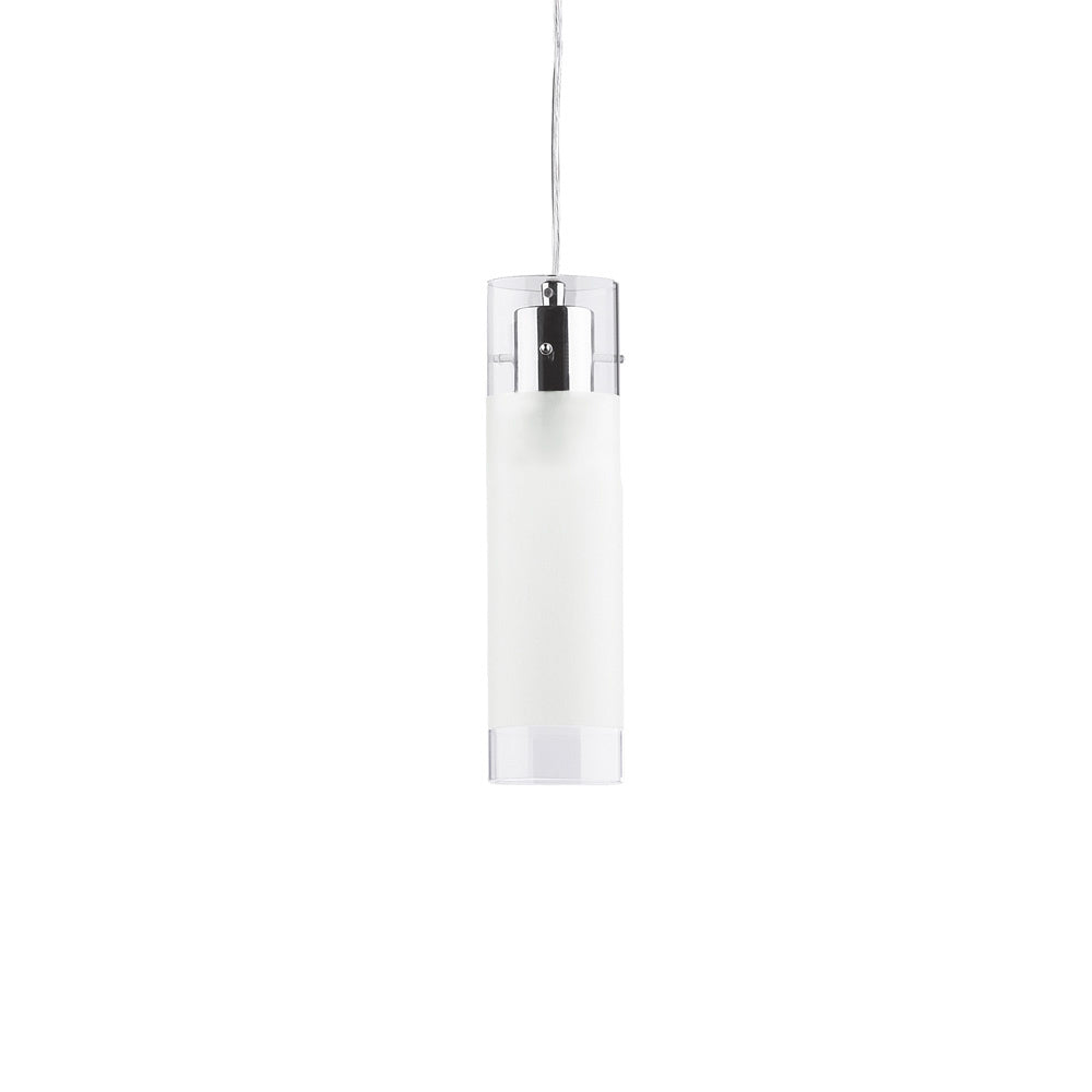 Sospensione Moderna Flam Vetro Bianco 1 Luce E27 Small