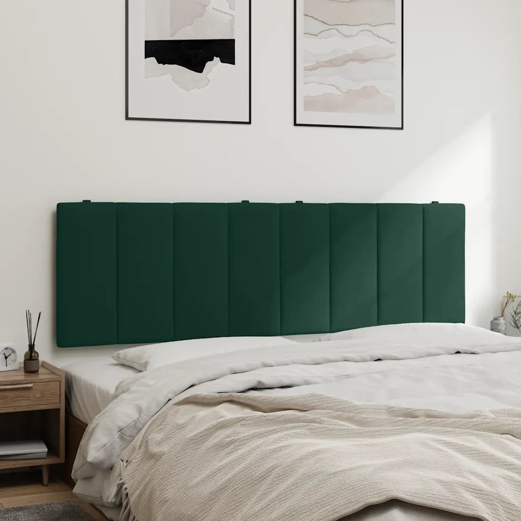 Cuscino Testiera Hanko Verde Scuro 160 cm in Velluto CFW3795630