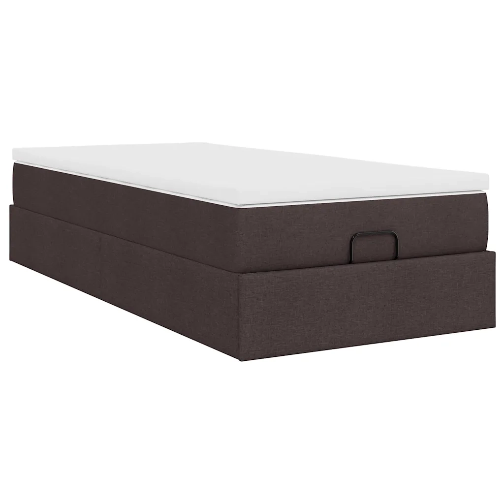 Struttura Letto Pouf con Materasso 80x200 cm in Tessuto