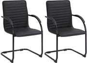 Set di 2 sedie visitatore in ecopelle Tira 3