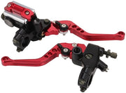 Set di manopole regolabili per freni e cambio per motori Majesty T3 T5 T6 - 22mm - colore rosso