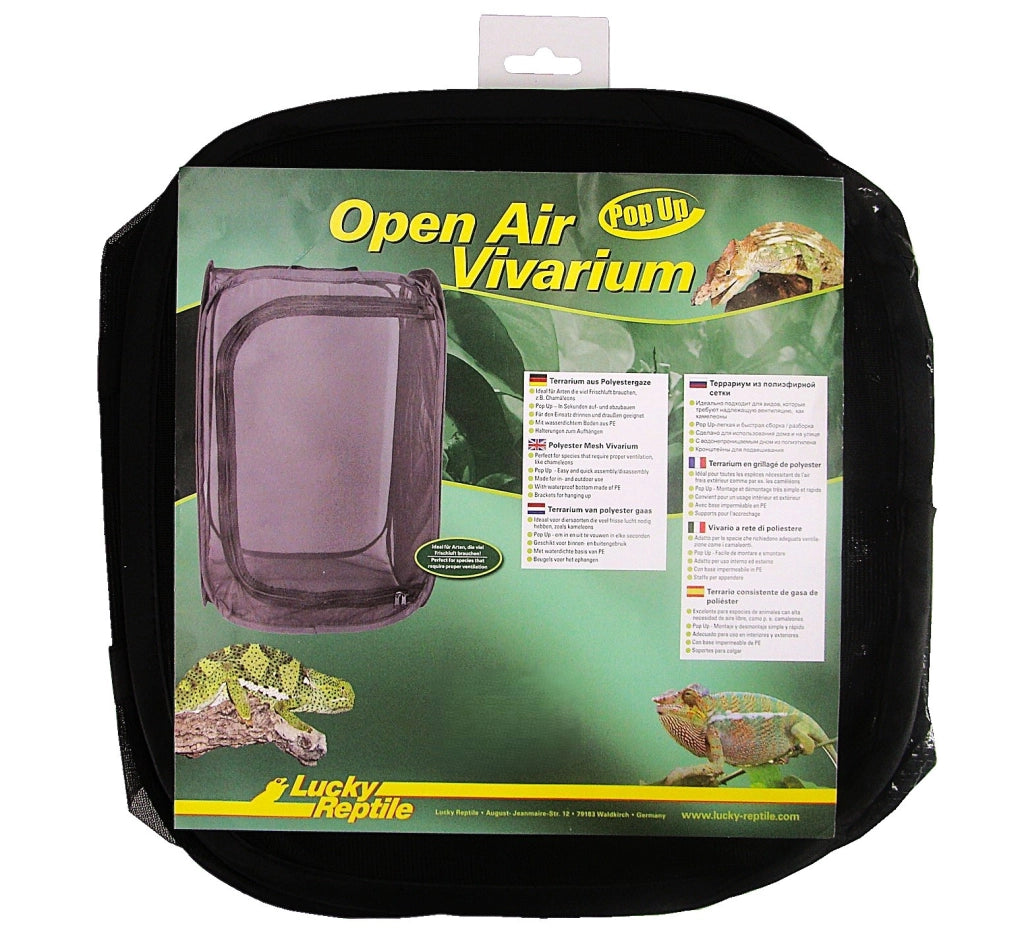 Lucky Reptile OpenAir Vivarium POP UP - terrario piegevole in nylon Modello: S cm30x30x30h