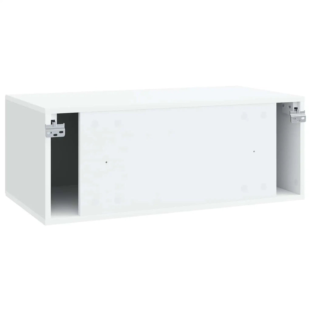 Mobile Porta TV da Muro Bianco 78,5 x 41 x 30 cm 898685