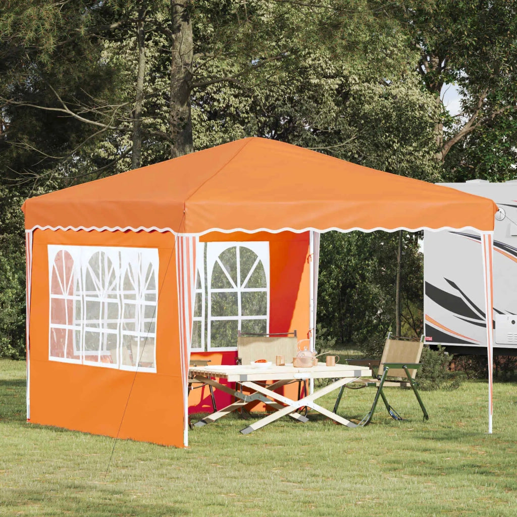 Tenda per feste a pop-up-Gazebo Arancione 288 x 288 x 245 cm 313811
