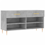 Panca portascarpe/stivali cassettiera scaffale mobiletto portaoggetti per ingresso 102 x 35 x 55 cm legno ingegnerizzato grigio 02_0022965