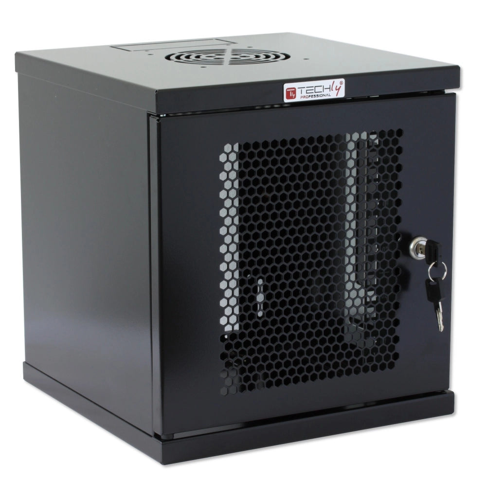 Armadio Rack 10'' a muro 6 unità Porta Grigliata Nero