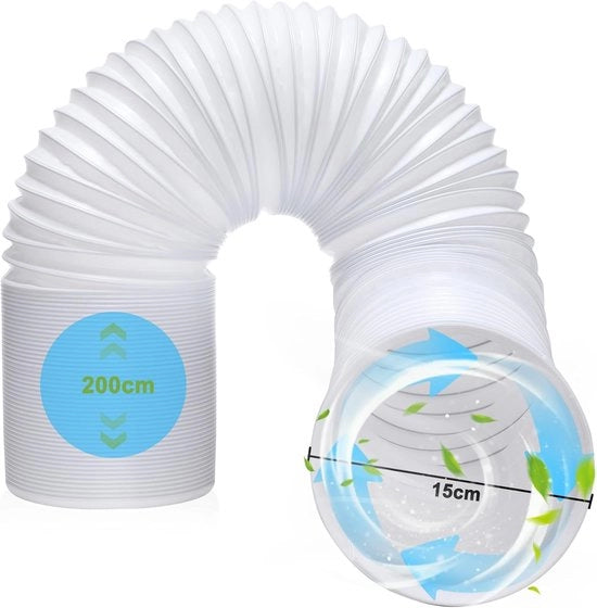 Slang di scarico estensibile per condizionatori portatili - 2m PP - diametro 15cm