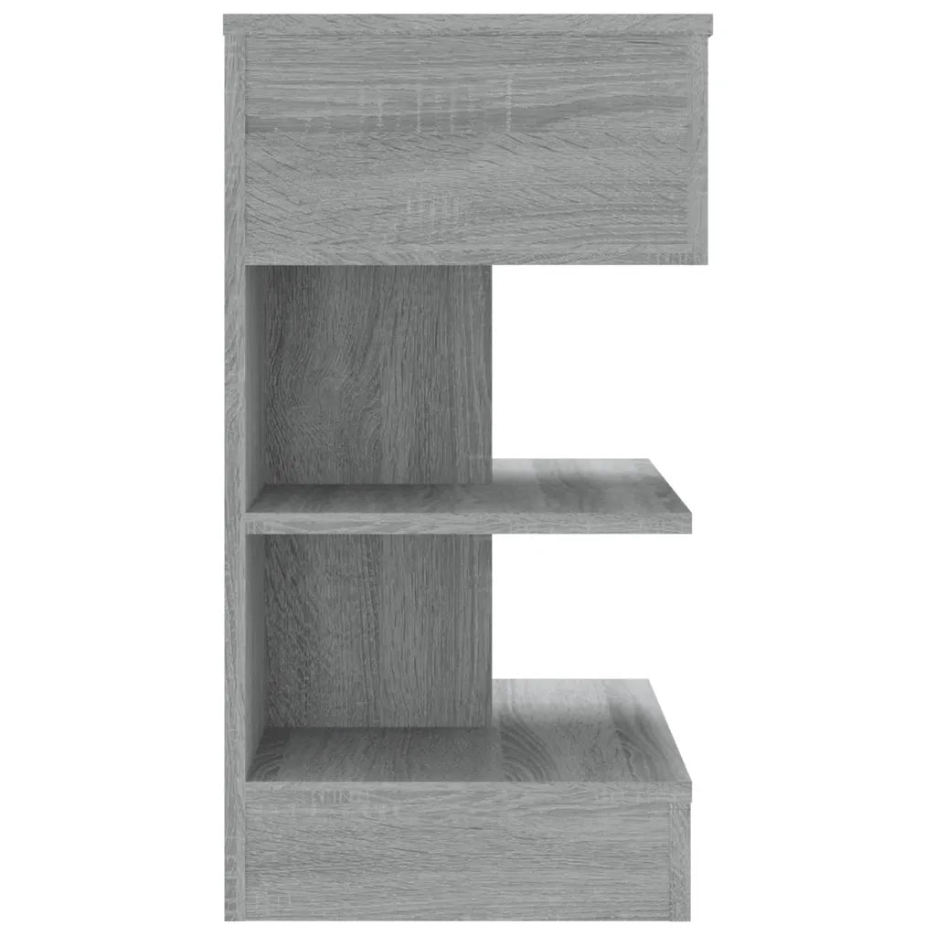 Comodini Grigio Sonoma 2 pz 40x35x65 cm in Legno Multistrato cod mxl 40274