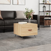 Tavolino da Salotto-Tavolino da soggiorno-Tavolo Rovere Sonoma 50x50x40 cm Legno Multistrato 703737