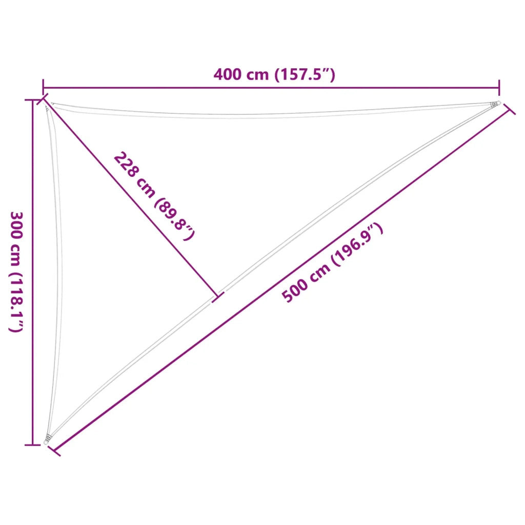 Vela Parasole | Telo Ombra | Vela da ombra solare Arancione e Marrone 3 x 4 x 5 m