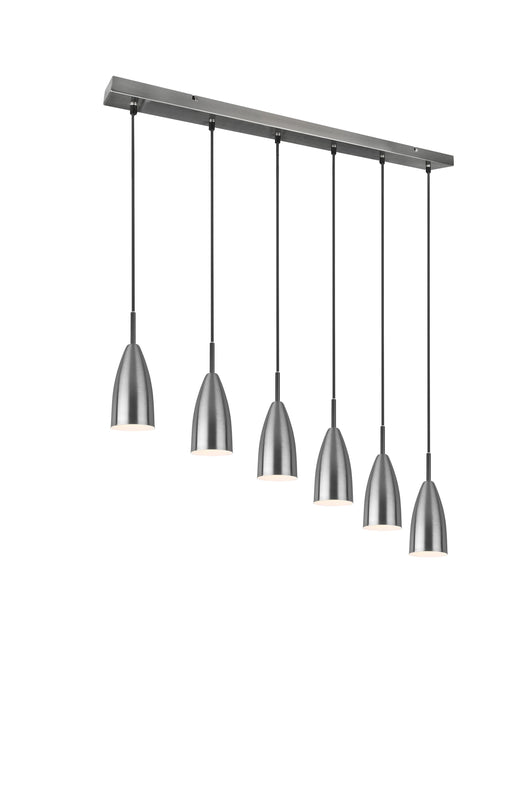 Lampada a Sospensione da Interno  E14 in Metallo Nickel Opaco