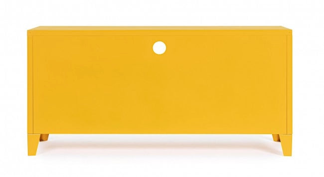 Mobile TV con 2 Ante 40x120,5x58,5 cm Cambridge in Acciaio Giallo