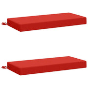 Cuscini per Panchina a 2 Pezzi SOEST 2 pz 100% Poliestere Rosso 949537