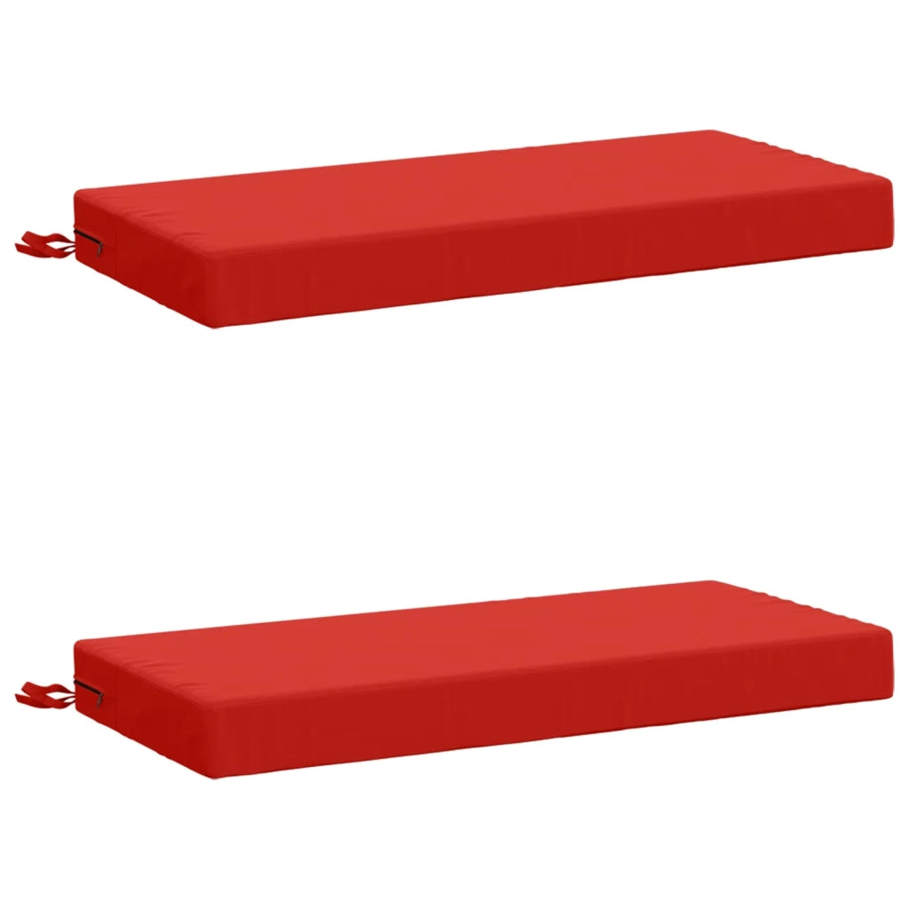 Cuscini per Panchina a 2 Pezzi SOEST 2 pz 100% Poliestere Rosso 949537