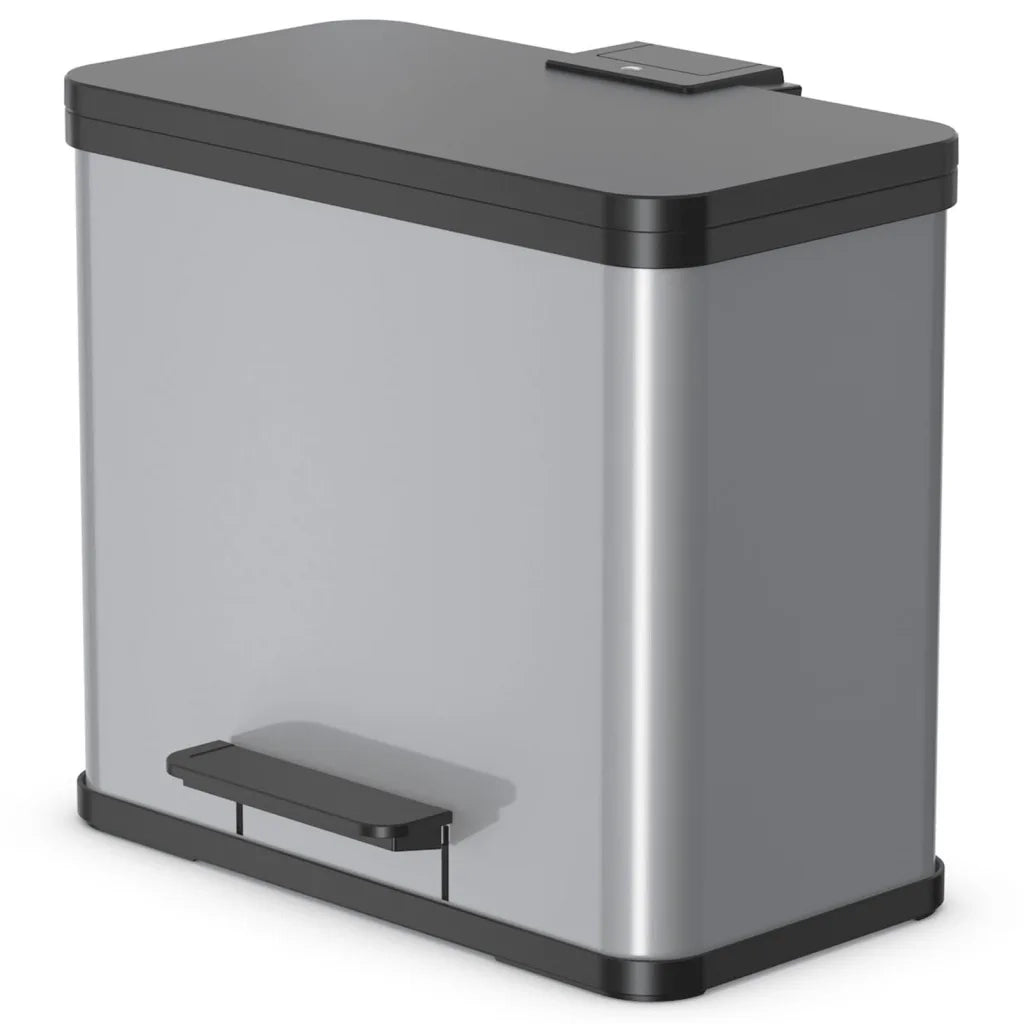 Hailo Pattumiera a Pedale Oko Trio Plus L 3x9 L Argento 0633-220 cod mxl 81713