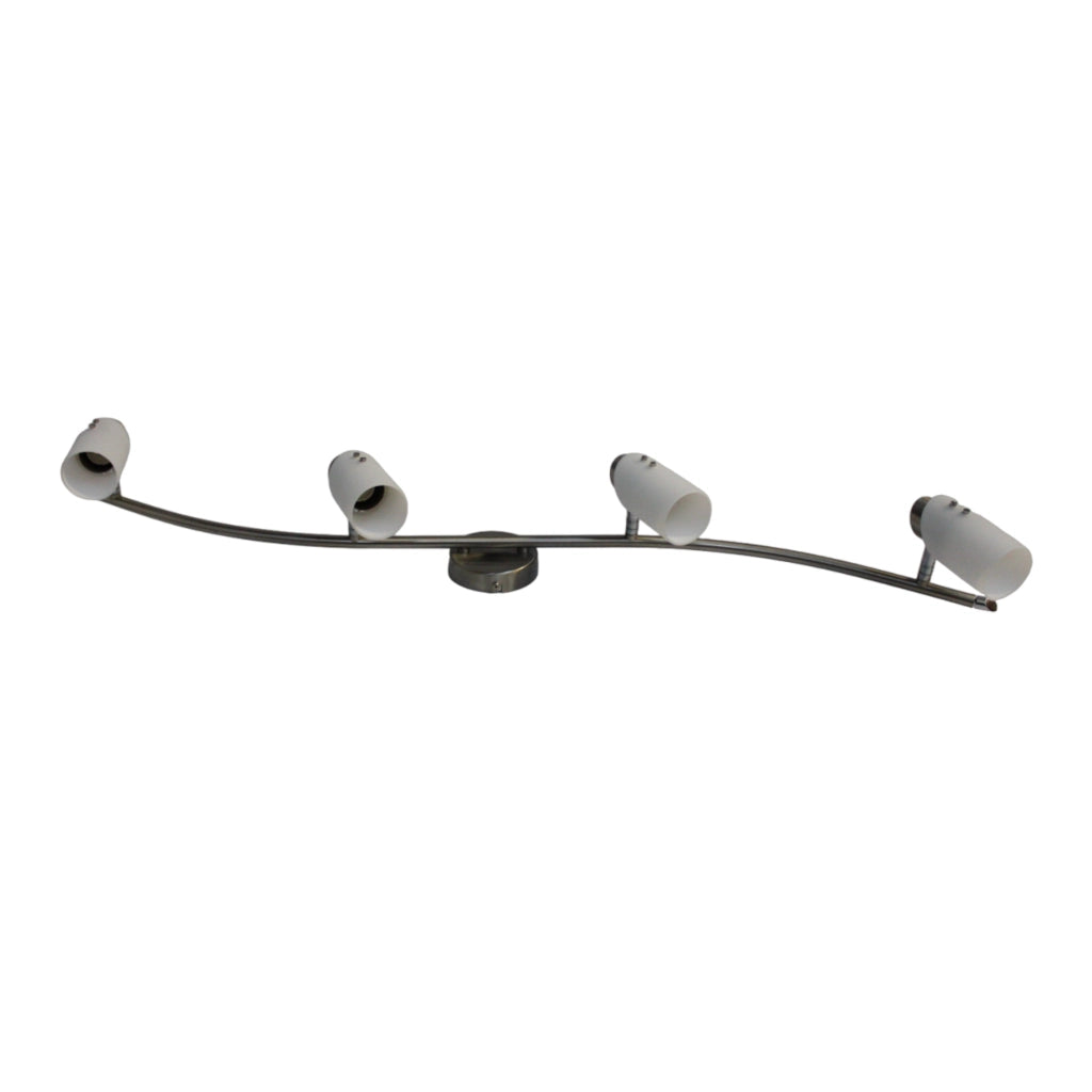 Stecca 4 Faretti con Vetro 1X11W - Serie Edimburgo ALEYAY