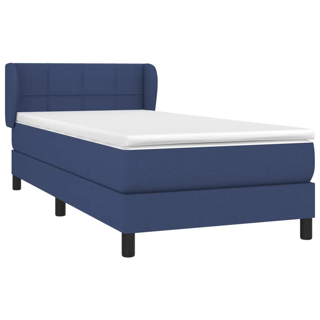 Giroletto a Molle con Materasso Blu 90x190 cm in Tessuto 3126211